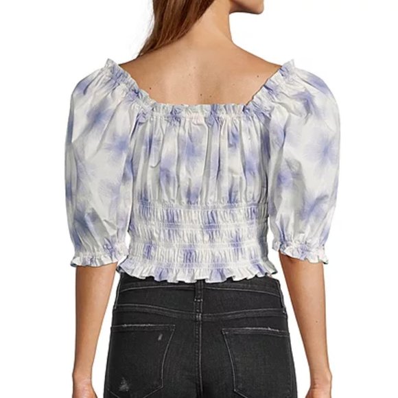 NWT Levi's Women's Tilly Square Neck Elbow Sleeve Blouse, Size Small - Picture 2 of 5
